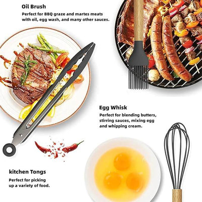 12 Pcs Cooking Utensils Set - ZEEKO.AE
