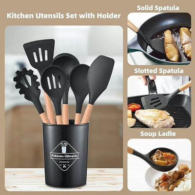 12 Pcs Cooking Utensils Set - ZEEKO.AE