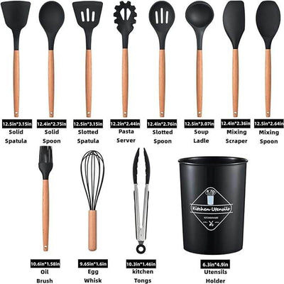 12 Pcs Cooking Utensils Set - ZEEKO.AE
