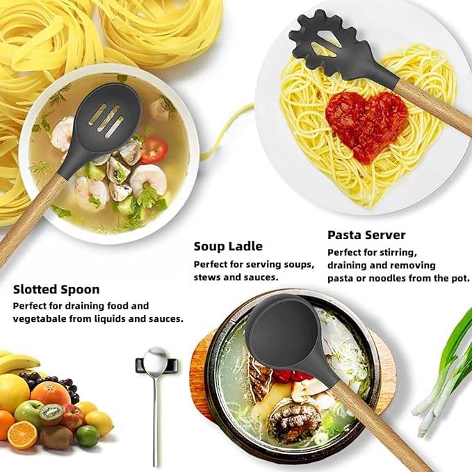 12 Pcs Cooking Utensils Set - ZEEKO.AE