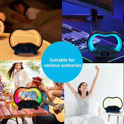 2024 New 6 In 1 Smart Remote Control Bluetooth-compatible Ambience Intelligent LED Table Lamp Multi-function Wireless Charger Night Light Bluetooth-compatible Speaker - ZEEKO.AE