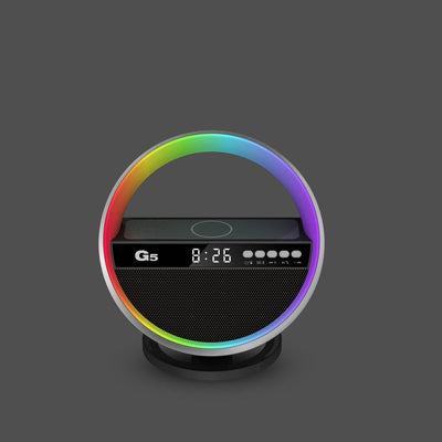 2024 New Multifunction RGB Night Light Wireless Charger Bluetooth-compatible Speaker Large G Ambience Light Home Decor - ZEEKO.AE