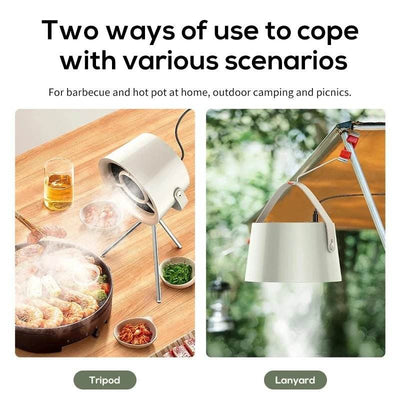 2024 New Portable Desktop Exhaust Fan Small Kitchen Hood Extractor Barbecue USB Charging Desktop Range Hoods Mini Suction Cooker Hood Kitchen Gadgets - ZEEKO.AE
