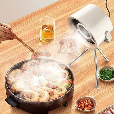 2024 New Portable Desktop Exhaust Fan Small Kitchen Hood Extractor Barbecue USB Charging Desktop Range Hoods Mini Suction Cooker Hood Kitchen Gadgets - ZEEKO.AE