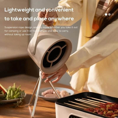 2024 New Portable Desktop Exhaust Fan Small Kitchen Hood Extractor Barbecue USB Charging Desktop Range Hoods Mini Suction Cooker Hood Kitchen Gadgets - ZEEKO.AE