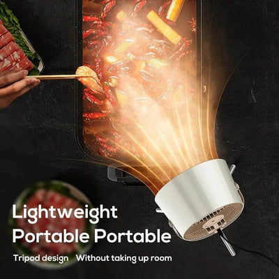 2024 New Portable Desktop Exhaust Fan Small Kitchen Hood Extractor Barbecue USB Charging Desktop Range Hoods Mini Suction Cooker Hood Kitchen Gadgets - ZEEKO.AE
