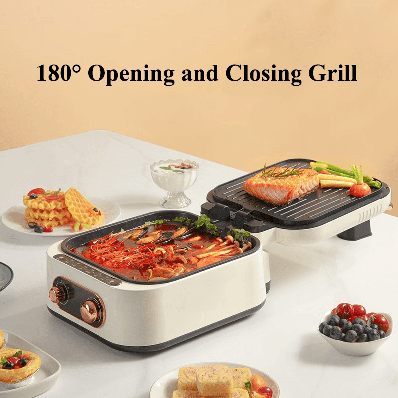 3-in-1 Hot Pot Grill (OE-2180) © - ZEEKO.AE