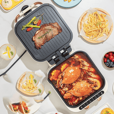 3-in-1 Hot Pot Grill (OE-2180) © - ZEEKO.AE