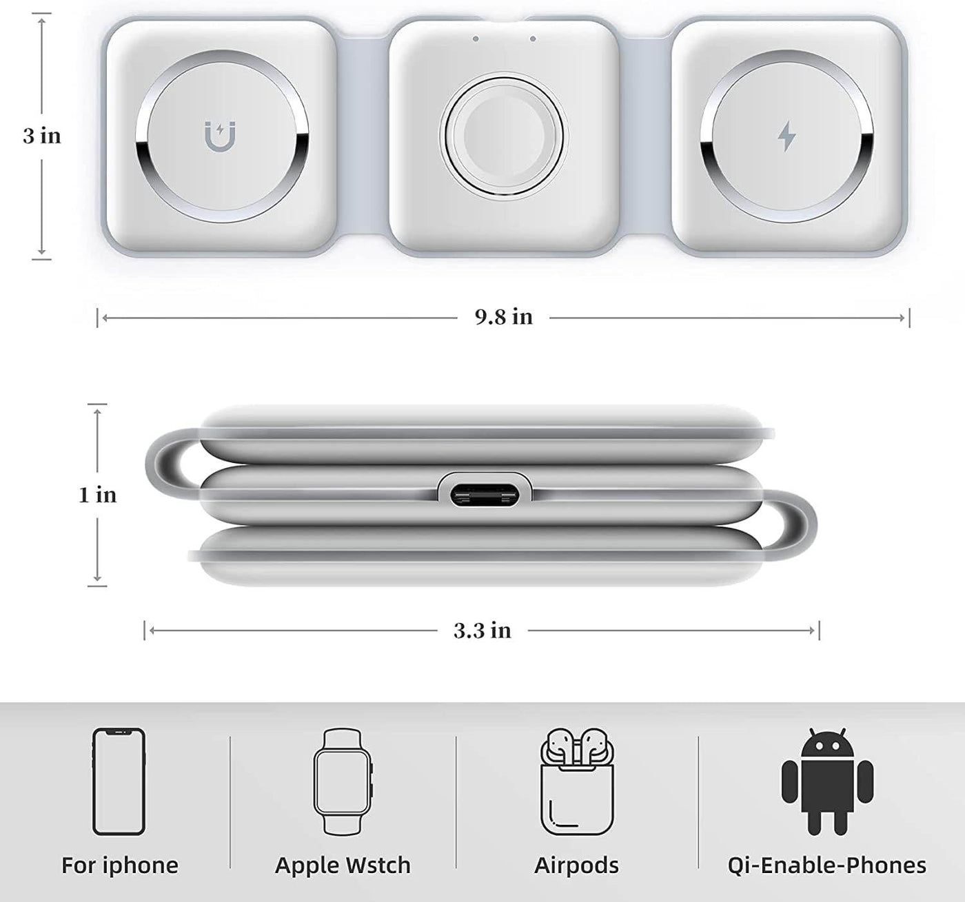 3-in-1 Wireless Charging Pad - ZEEKO.AE