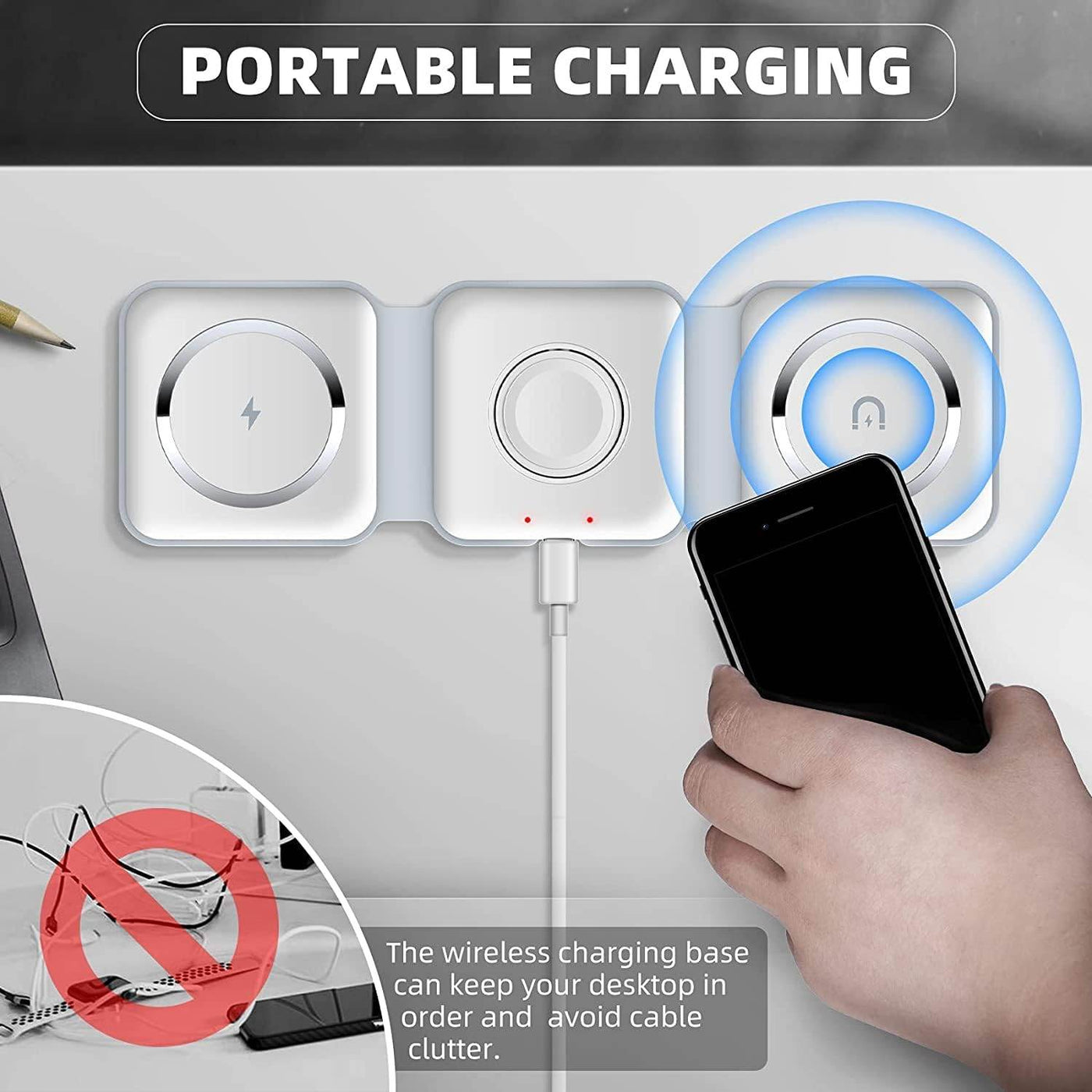 3-in-1 Wireless Charging Pad - ZEEKO.AE