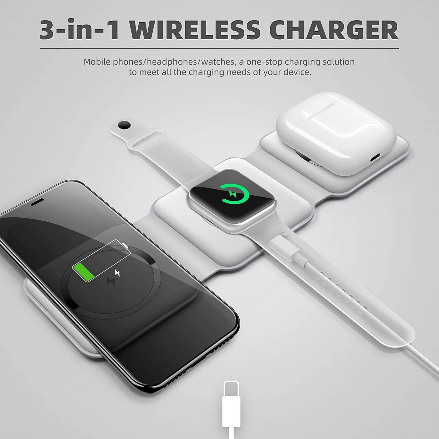 3-in-1 Wireless Charging Pad - ZEEKO.AE