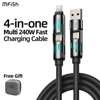 4-in-1 Multi USB Charging Cable - ZEEKO.AE
