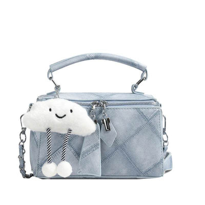 Niche Korean Style Box Elegant Texture Chain Handbag Shoulder Messenger Bag - ZEEKO.AE
