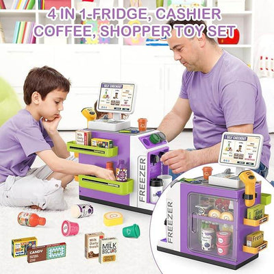 3-in-1 Coffee Machine Set For Kids - ZEEKO.AE