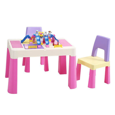 Kid's Table & Chair Playing Set © - ZEEKO.AE