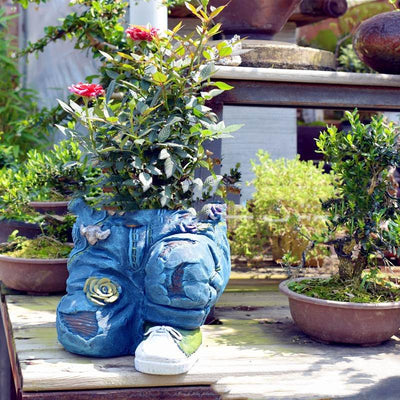 Garden Art Jeans Garden Decoration Flower Pot - ZEEKO.AE