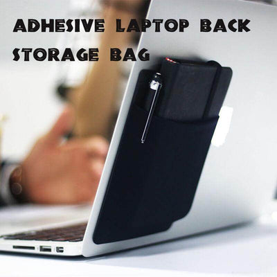 Adhesive Laptop Back Storage Bag Laptop Organizer - ZEEKO.AE