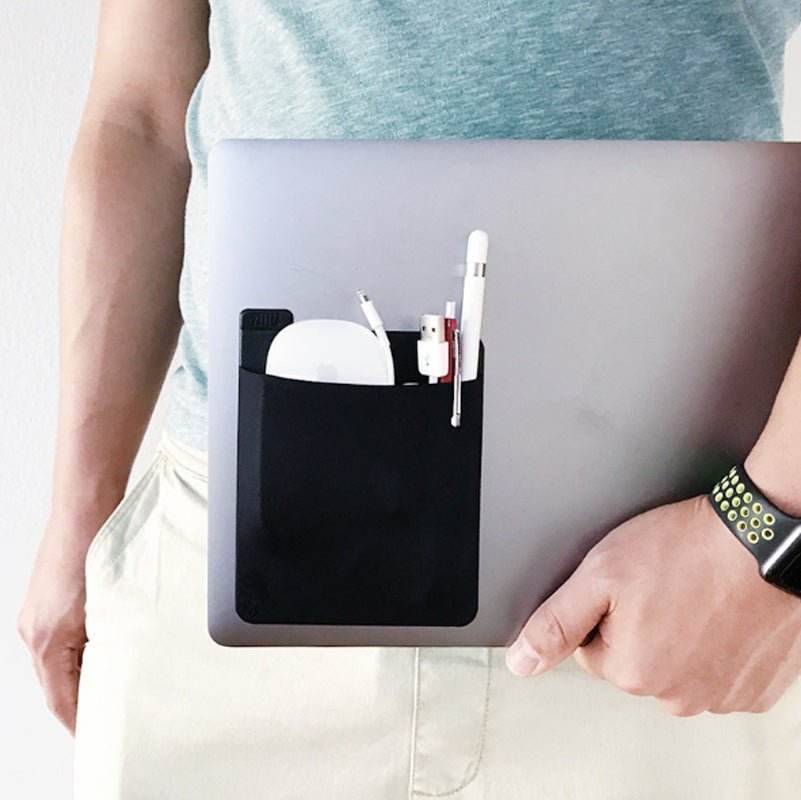 Adhesive Laptop Back Storage Bag Laptop Organizer - ZEEKO.AE