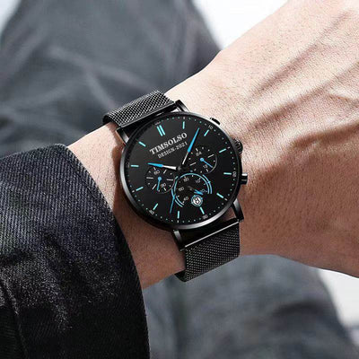 All-matching Simple And High-end Elegant Cool Ultra-thin Calendar Quartz Watch - ZEEKO.AE