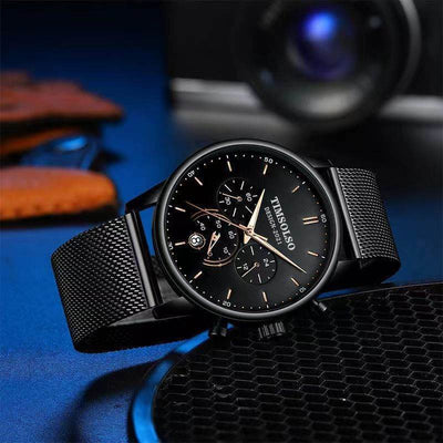 All-matching Simple And High-end Elegant Cool Ultra-thin Calendar Quartz Watch - ZEEKO.AE