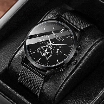 All-matching Simple And High-end Elegant Cool Ultra-thin Calendar Quartz Watch - ZEEKO.AE
