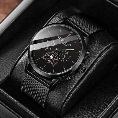 All-matching Simple And High-end Elegant Cool Ultra-thin Calendar Quartz Watch - ZEEKO.AE