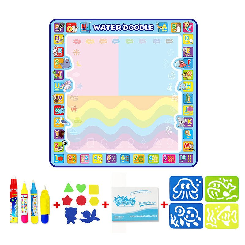 Alphabet animal water canvas