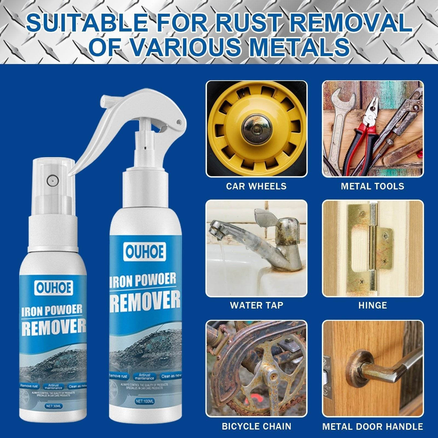 Car Iron Powder Rust Spray Anti-rust Rust Remover - ZEEKO.AE