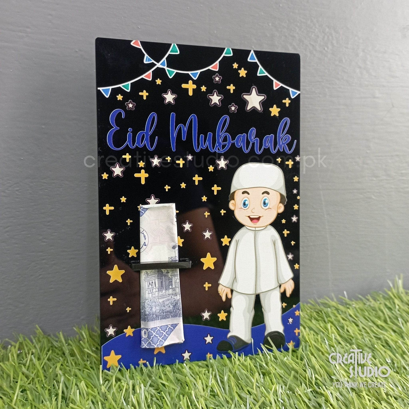 Celebrate Eid with Joy: Colorful Acrylic Eidi Envelopes for Kids – BOY - ZEEKO.AE