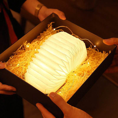 Creative Gift Led Portable Retro Lamp Usb Rechargeable Wooden Lamp 360 Degree Folding Organ Lamp - ZEEKO.AE