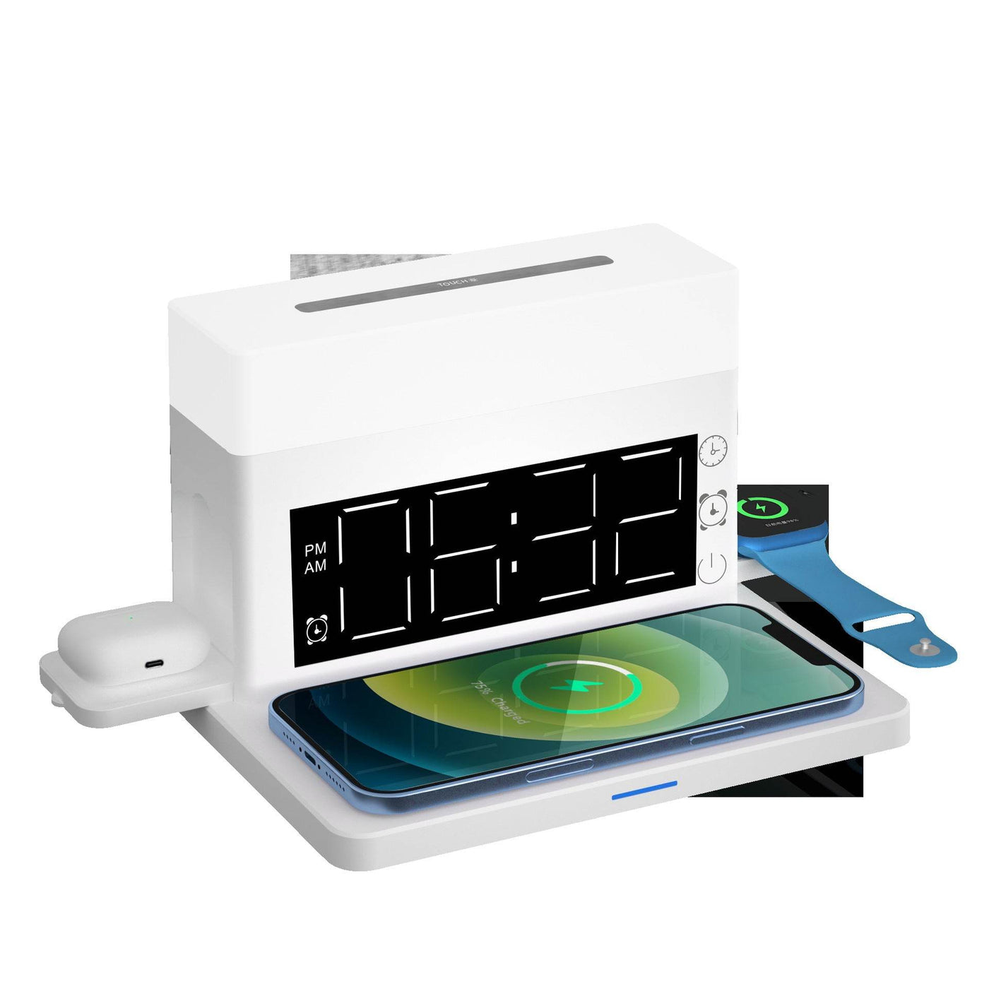 Creative Multi-function Eye Protection Small Night Light Clock Alarm Clock Six In One - ZEEKO.AE