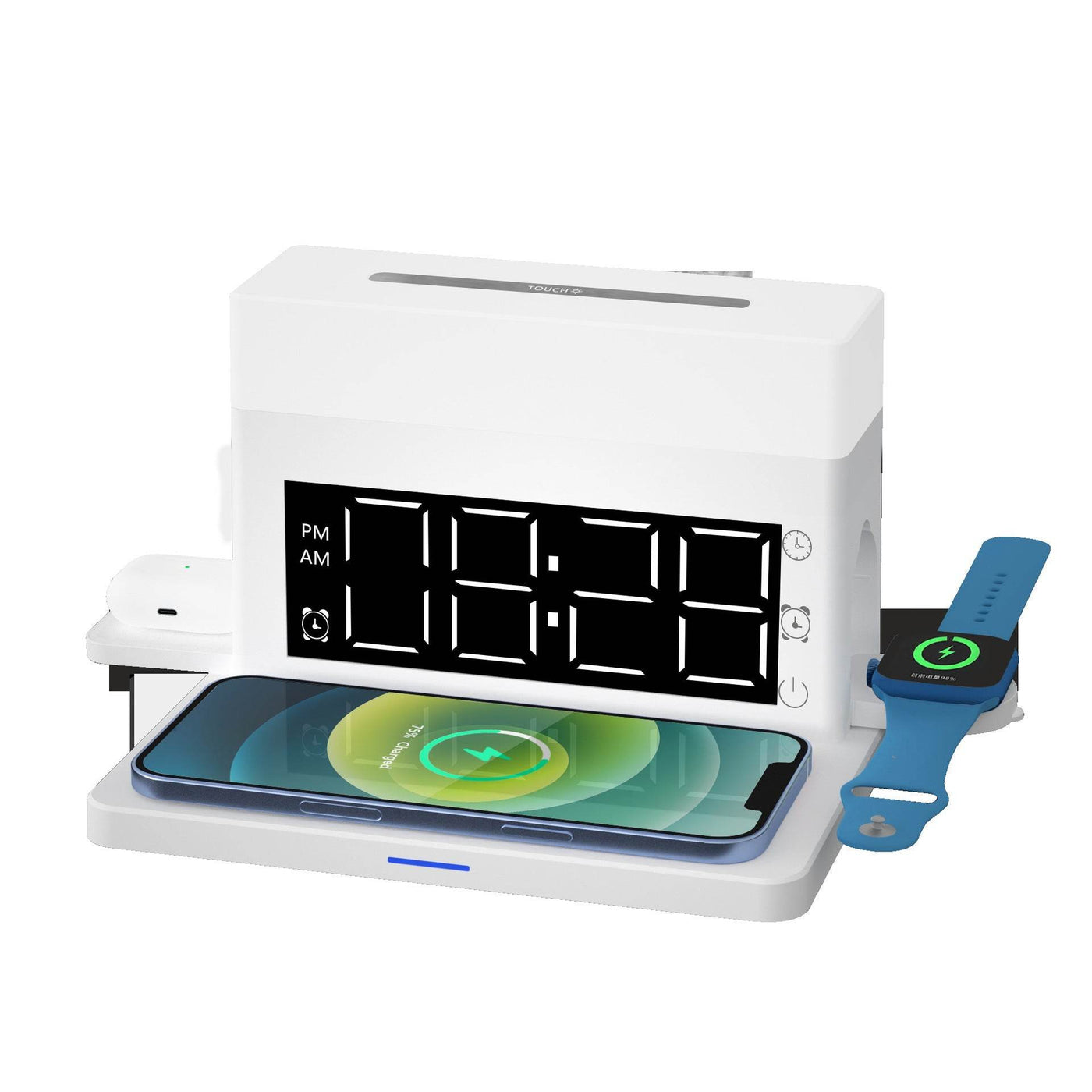 Creative Multi-function Eye Protection Small Night Light Clock Alarm Clock Six In One - ZEEKO.AE