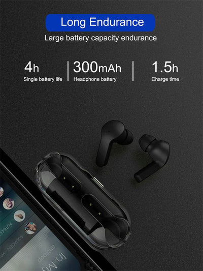 Crystal Wireless Earphones - Transparent Air 33 - ZEEKO.AE