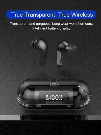 Crystal Wireless Earphones - Transparent Air 33 - ZEEKO.AE