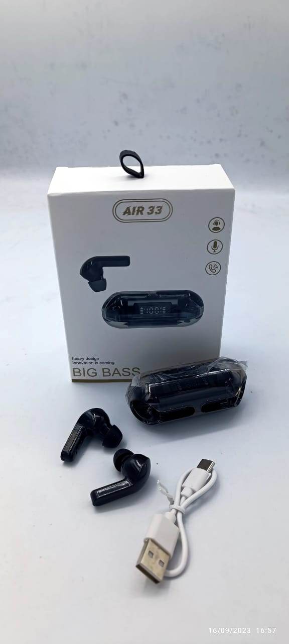 Crystal Wireless Earphones - Transparent Air 33 - ZEEKO.AE