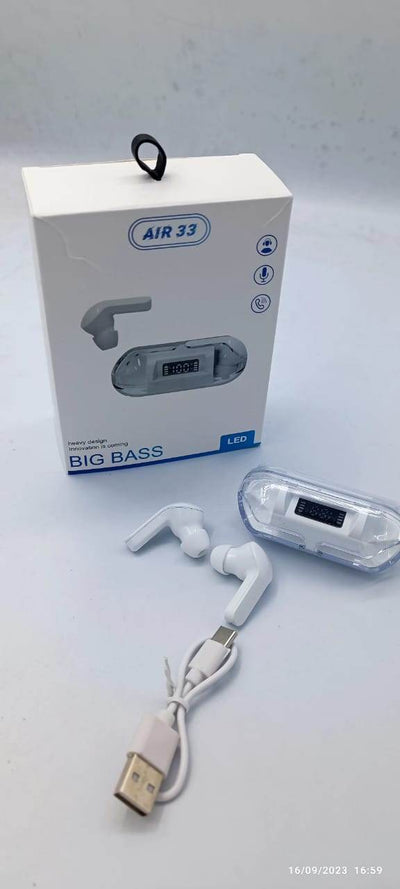 Crystal Wireless Earphones - Transparent Air 33 - ZEEKO.AE