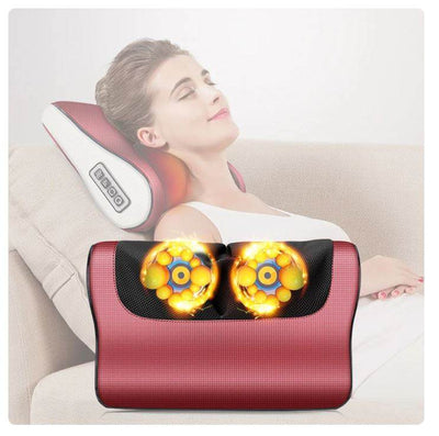 Relaxing Electric Massage Pillow with Vibrating Comfort - ZEEKO.AE