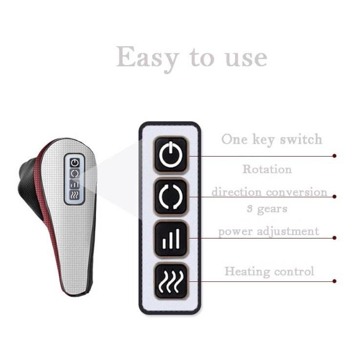 Relaxing Electric Massage Pillow with Vibrating Comfort - ZEEKO.AE