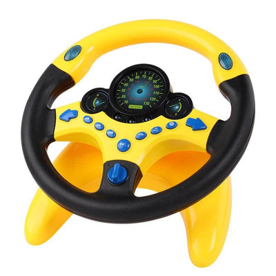 Eletric Simulation Steering Wheel Toy with Light Sound Kids Early Education Toy - ZEEKO.AE