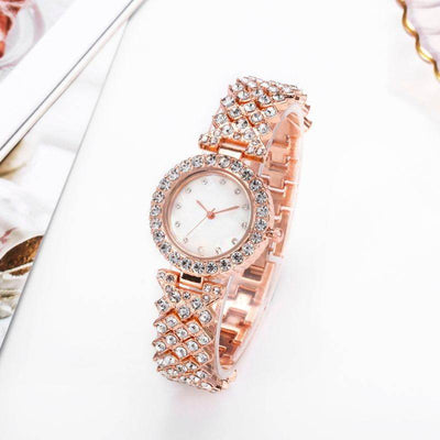 Fashion Simple Women's Quartz Watch Diamond Alloy - ZEEKO.AE