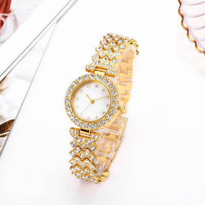Fashion Simple Women's Quartz Watch Diamond Alloy - ZEEKO.AE