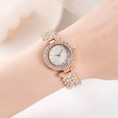 Fashion Simple Women's Quartz Watch Diamond Alloy - ZEEKO.AE