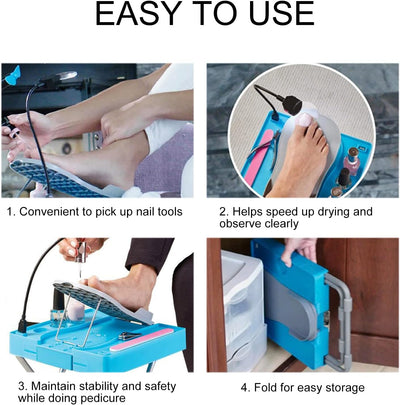 Foldable Nail Manicure Table - ZEEKO.AE