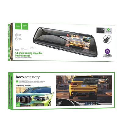 Hoco - Rearview Mirror Driving Recorder (DV4) © - ZEEKO.AE