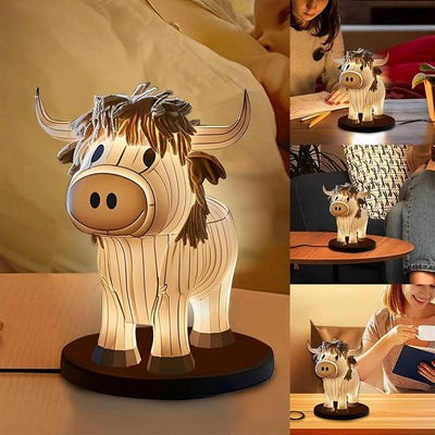 Home Cow Table Lamp Fun Cow Small Night Lamp - ZEEKO.AE