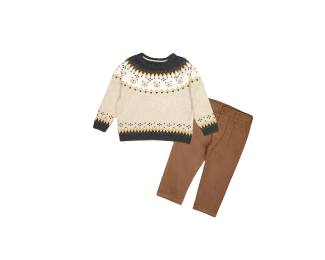 Cozy Knitted Sweater Set with Matching Pants