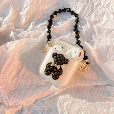 Little Black Bear Binaural Wireless Earphone Silicone Protective Case - ZEEKO.AE