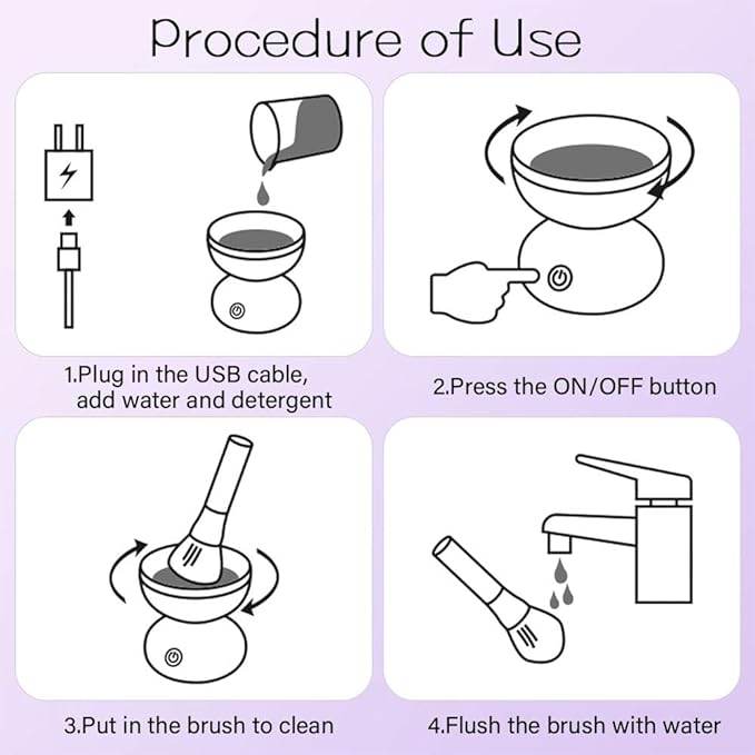 Compact Brush Cleaner for Effortless Makeup Maintenance - ZEEKO.AE