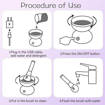 Compact Brush Cleaner for Effortless Makeup Maintenance - ZEEKO.AE