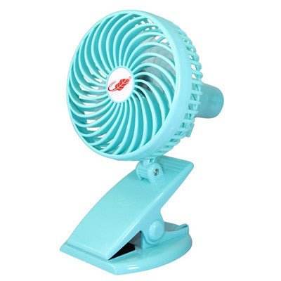 Mini Mute Clip Fan Rechargeable Silent 4 Blades Baby Stroller Fans Portable Air Cooling 3 Speeds Desk USB Fan with USB Output - ZEEKO.AE